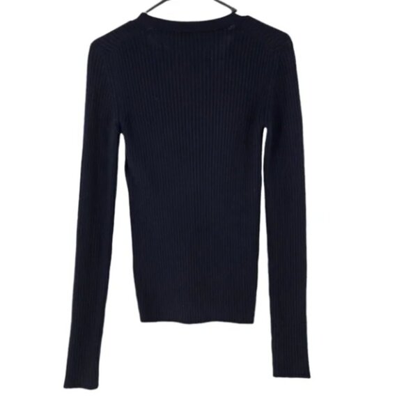 'S Max Mara Women's Rango Rib Knit Wool Yarn Sweater - M - Picture 5 of 8